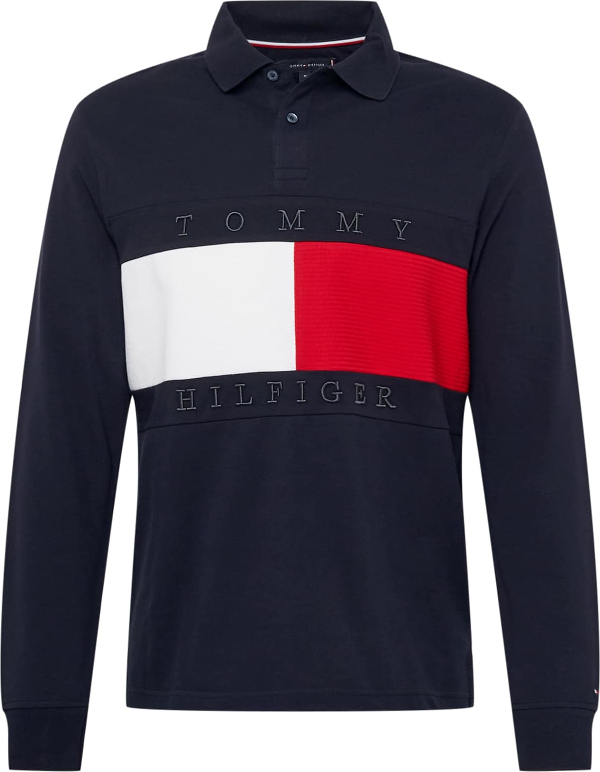 TOMMY HILFIGER Tričko marine modrá / červená / bílá