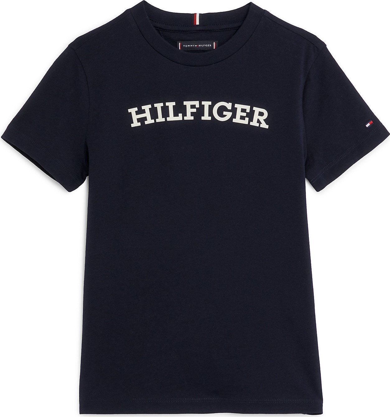 TOMMY HILFIGER Tričko námořnická modř / bílá