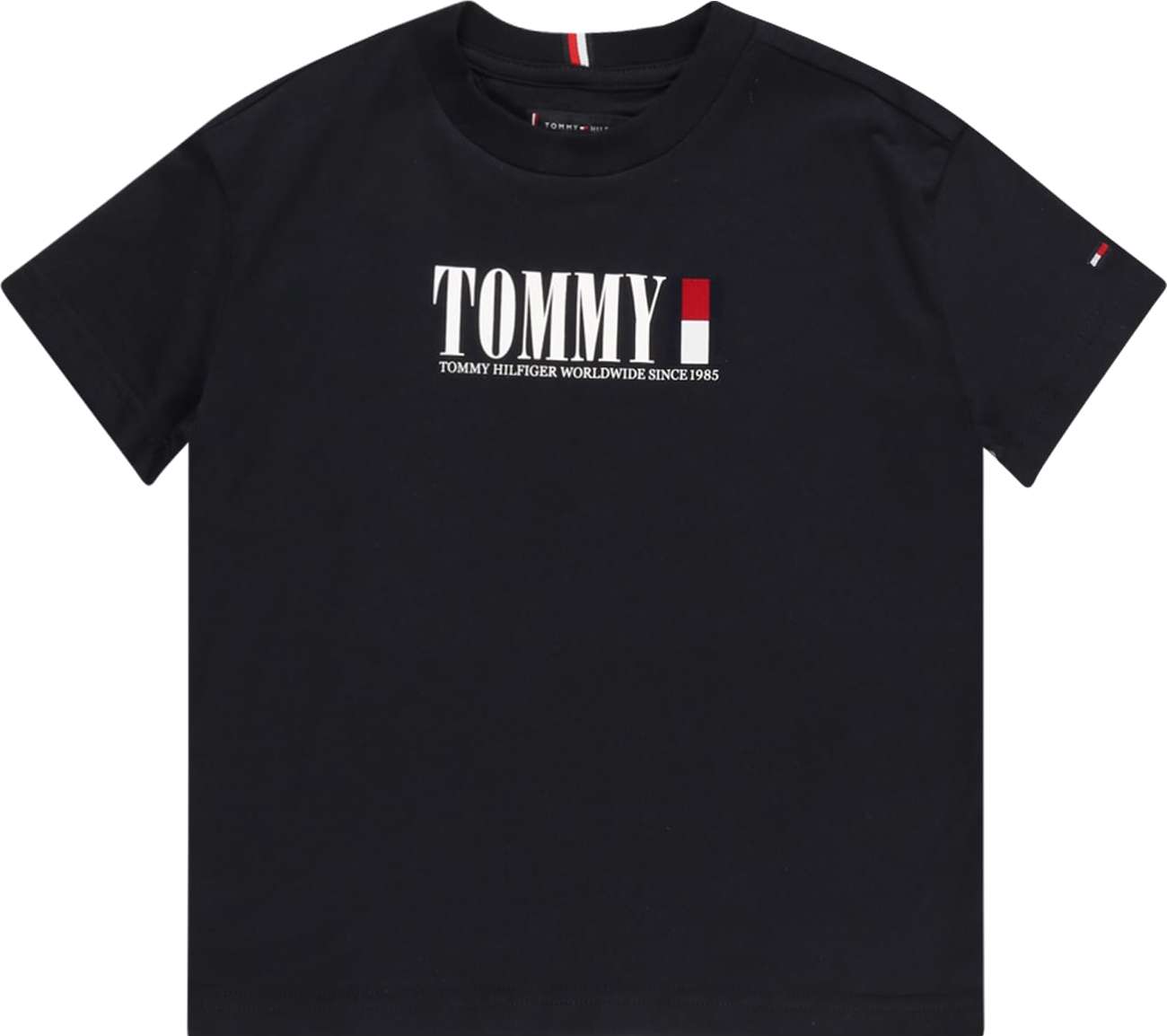 TOMMY HILFIGER Tričko námořnická modř / červená / bílá