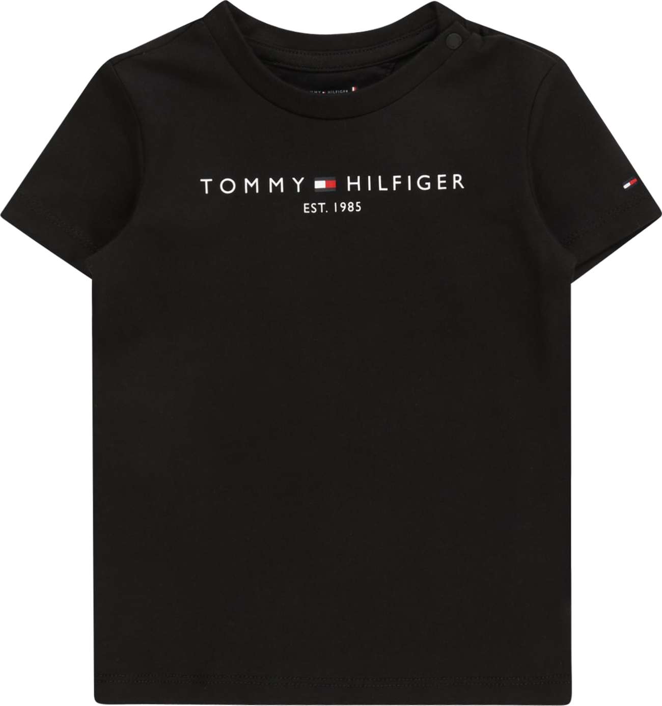 TOMMY HILFIGER Tričko námořnická modř / jasně červená / černá / bílá