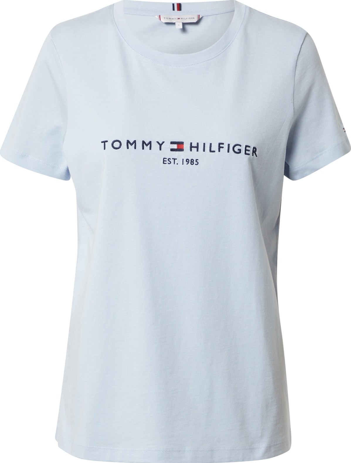 TOMMY HILFIGER Tričko námořnická modř / světlemodrá / červená / bílá