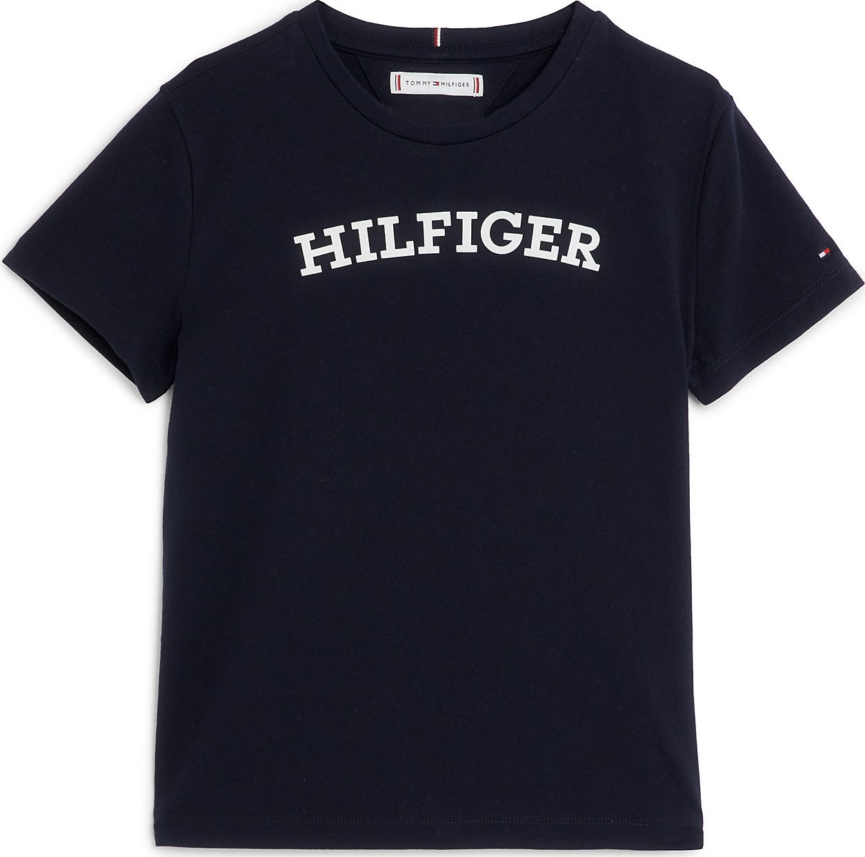 TOMMY HILFIGER Tričko noční modrá / bílá