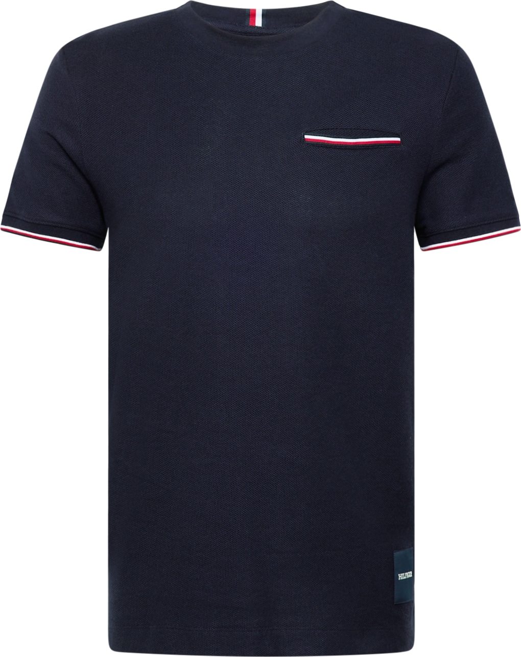 TOMMY HILFIGER Tričko tmavě modrá / červená / bílá