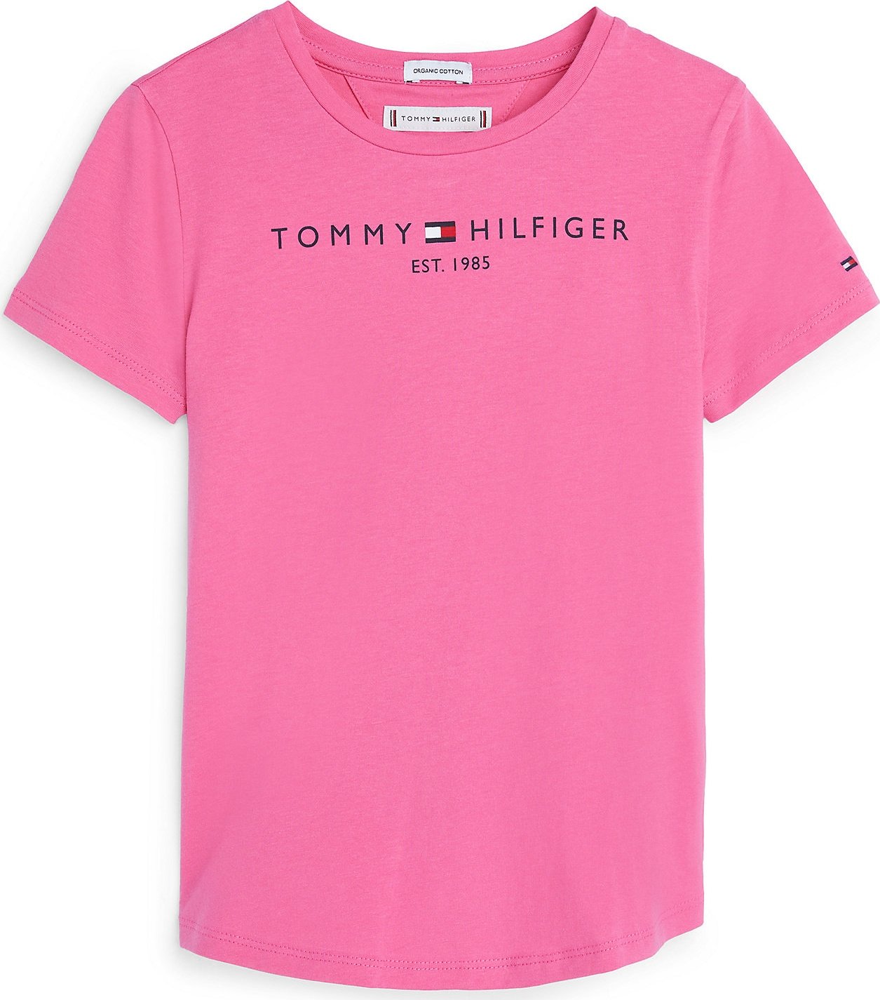 TOMMY HILFIGER Tričko tmavě modrá / světle růžová / červená / bílá