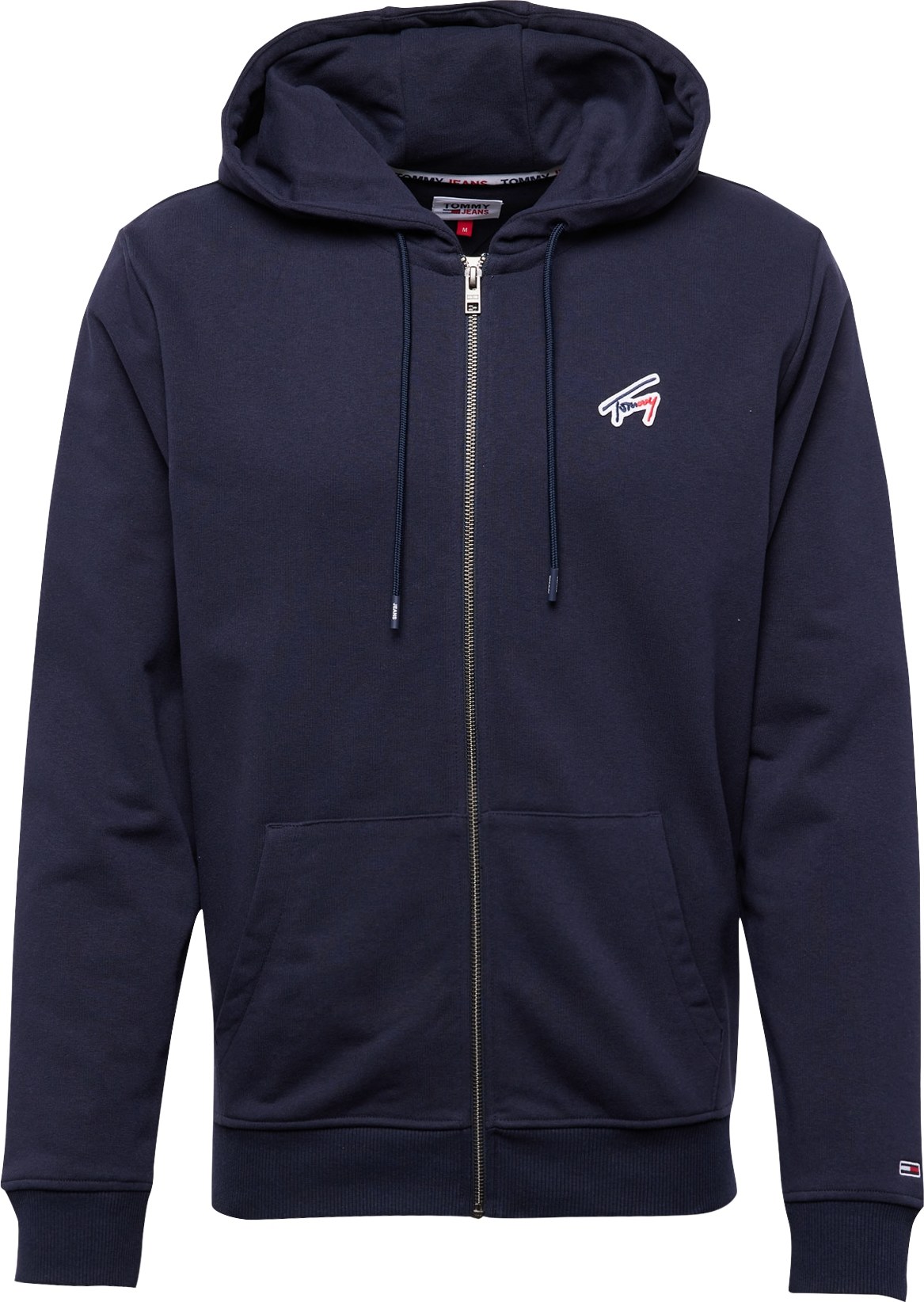 Tommy Jeans Mikina marine modrá / bílá