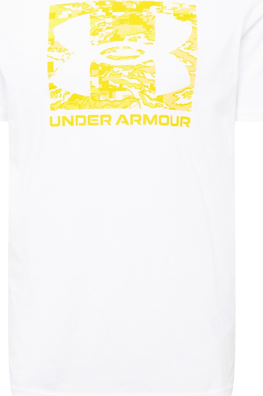 UNDER ARMOUR Funkční tričko žlutá / jasně oranžová / bílá