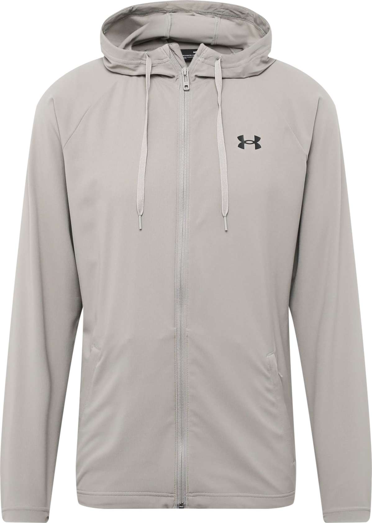 UNDER ARMOUR Sportovní bunda kámen / černá