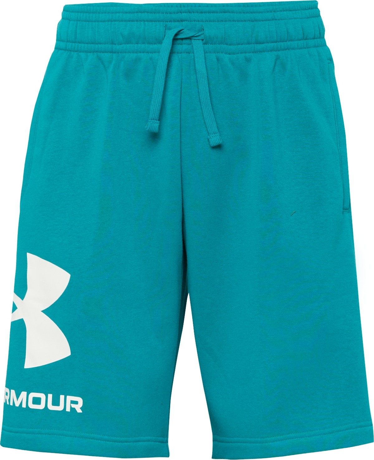 UNDER ARMOUR Sportovní kalhoty 'Rival' tyrkysová / bílá