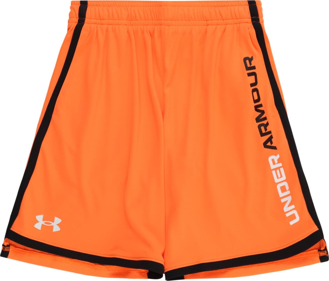 UNDER ARMOUR Sportovní kalhoty 'Stunt 3.0' oranžová / černá / bílá