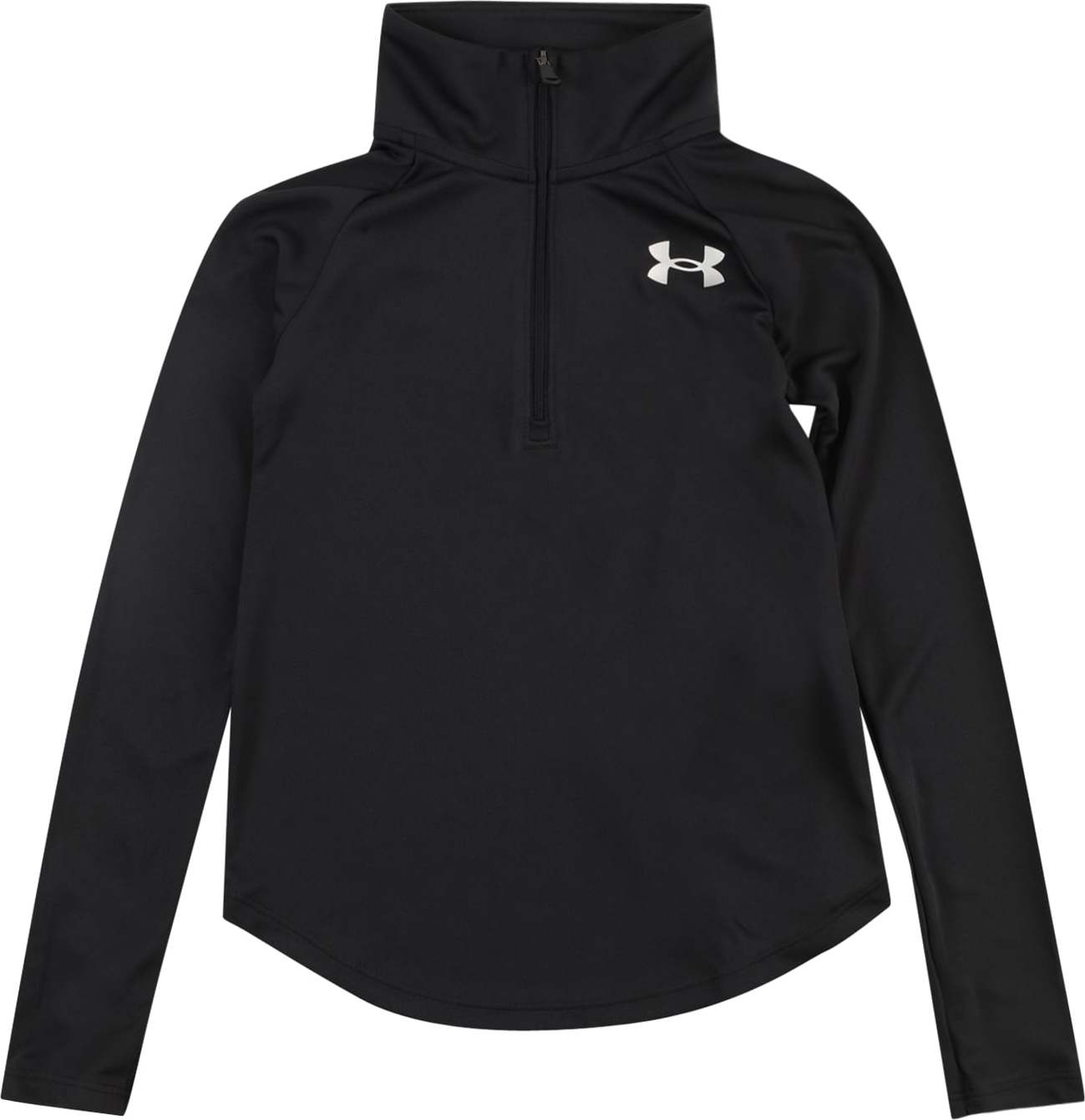 UNDER ARMOUR Sportovní mikina černá / bílá