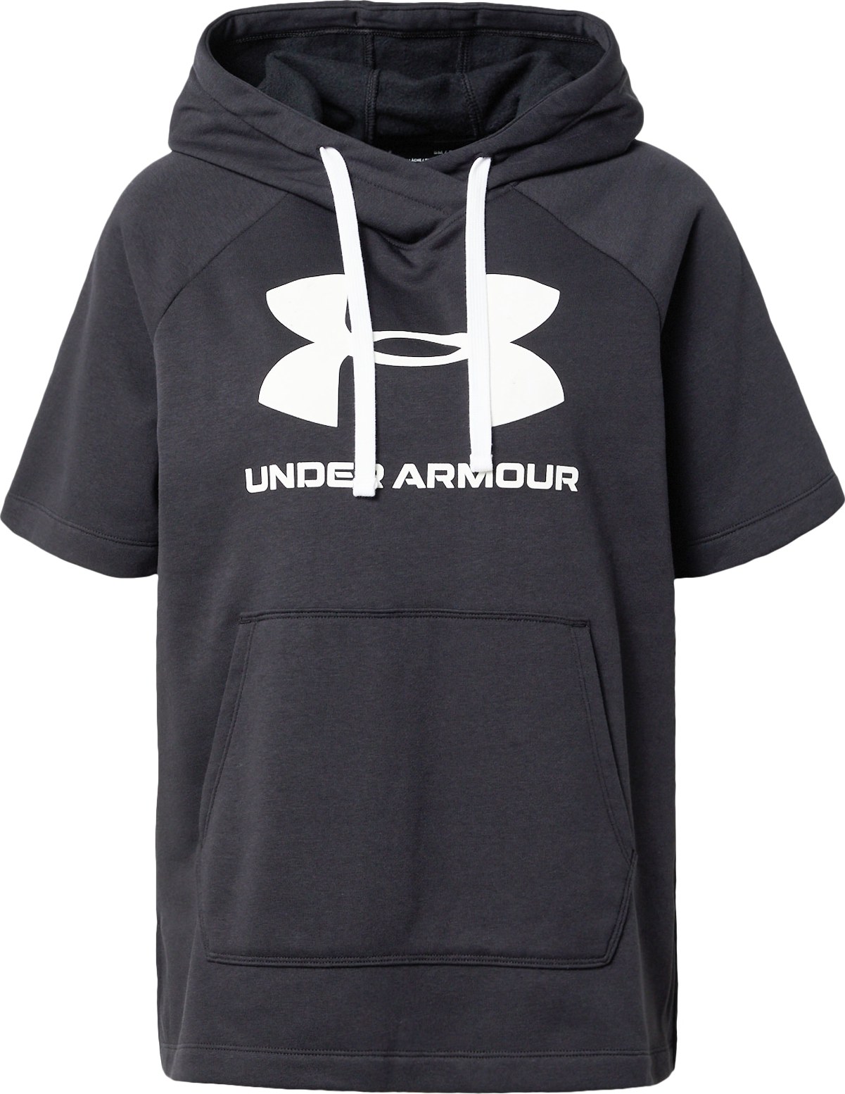 UNDER ARMOUR Sportovní mikina černá / bílá