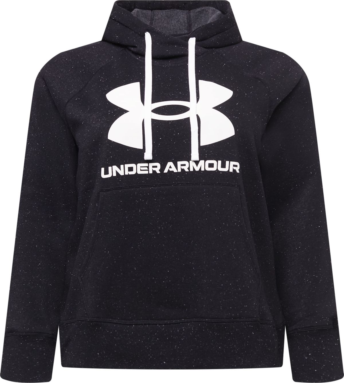 UNDER ARMOUR Sportovní mikina černá / bílá