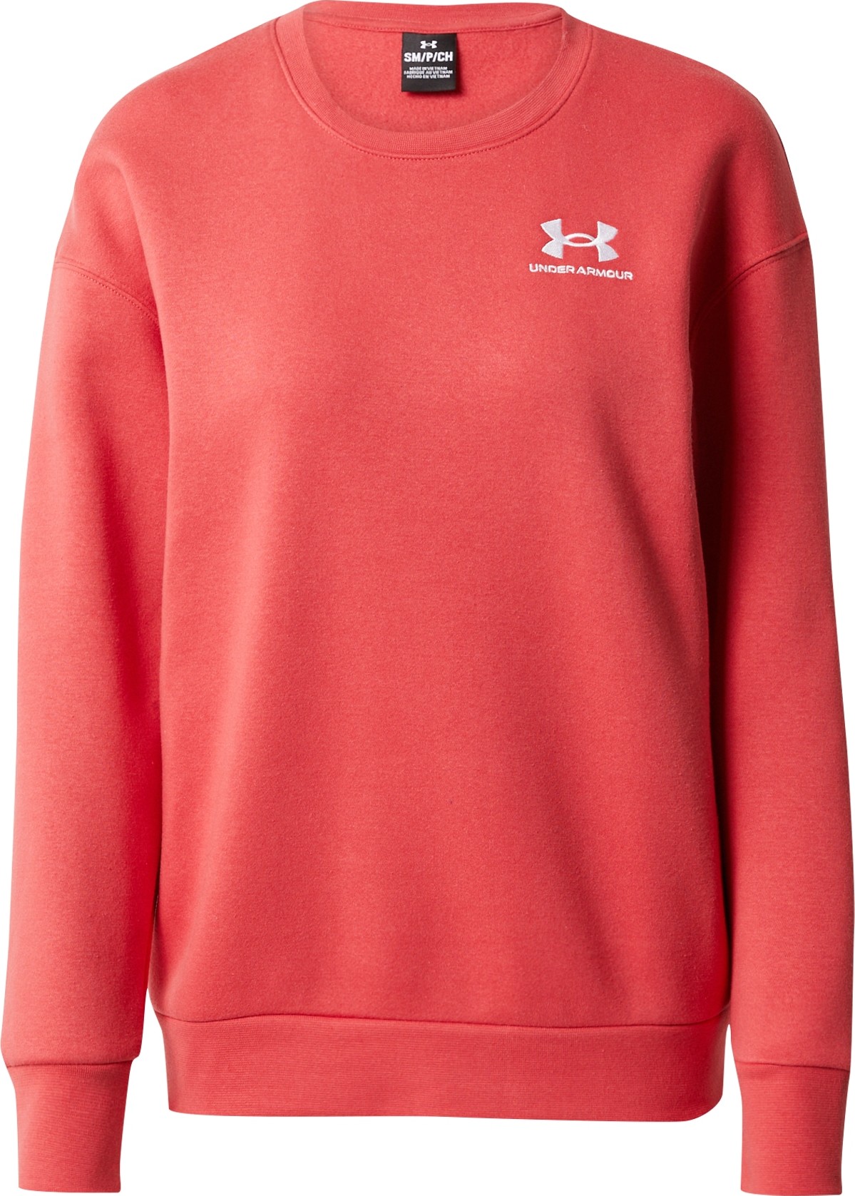 UNDER ARMOUR Sportovní mikina světle červená / bílá