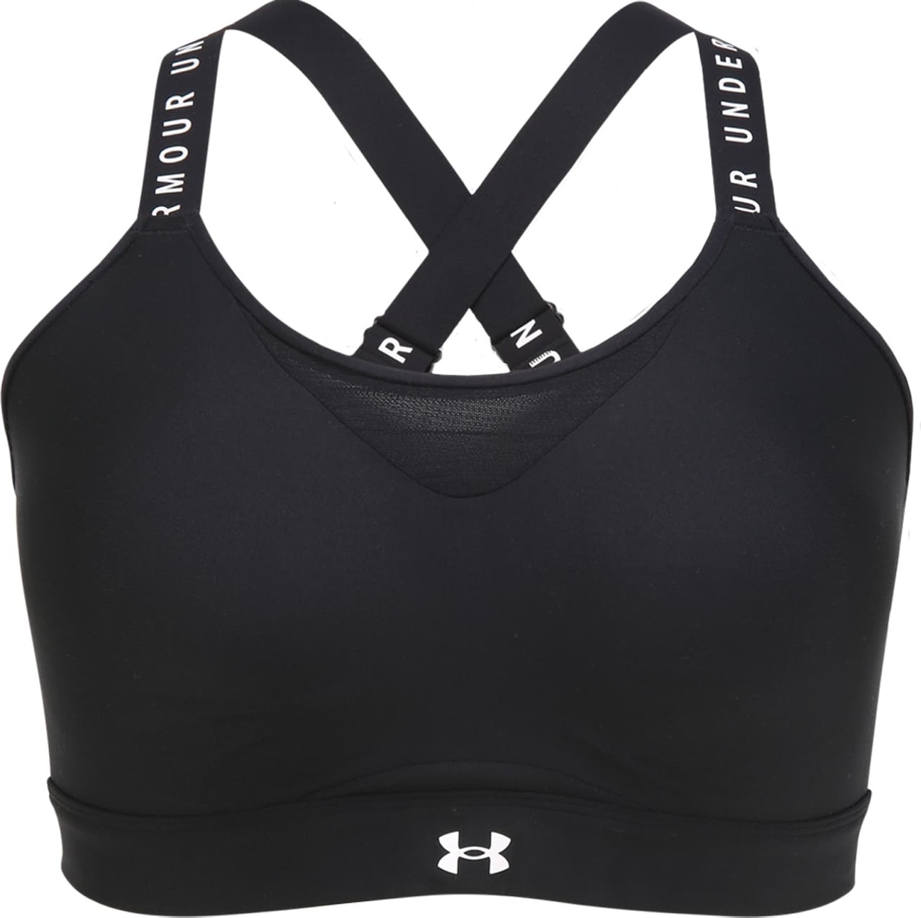 UNDER ARMOUR Sportovní podprsenka 'Infinity' černá / bílá