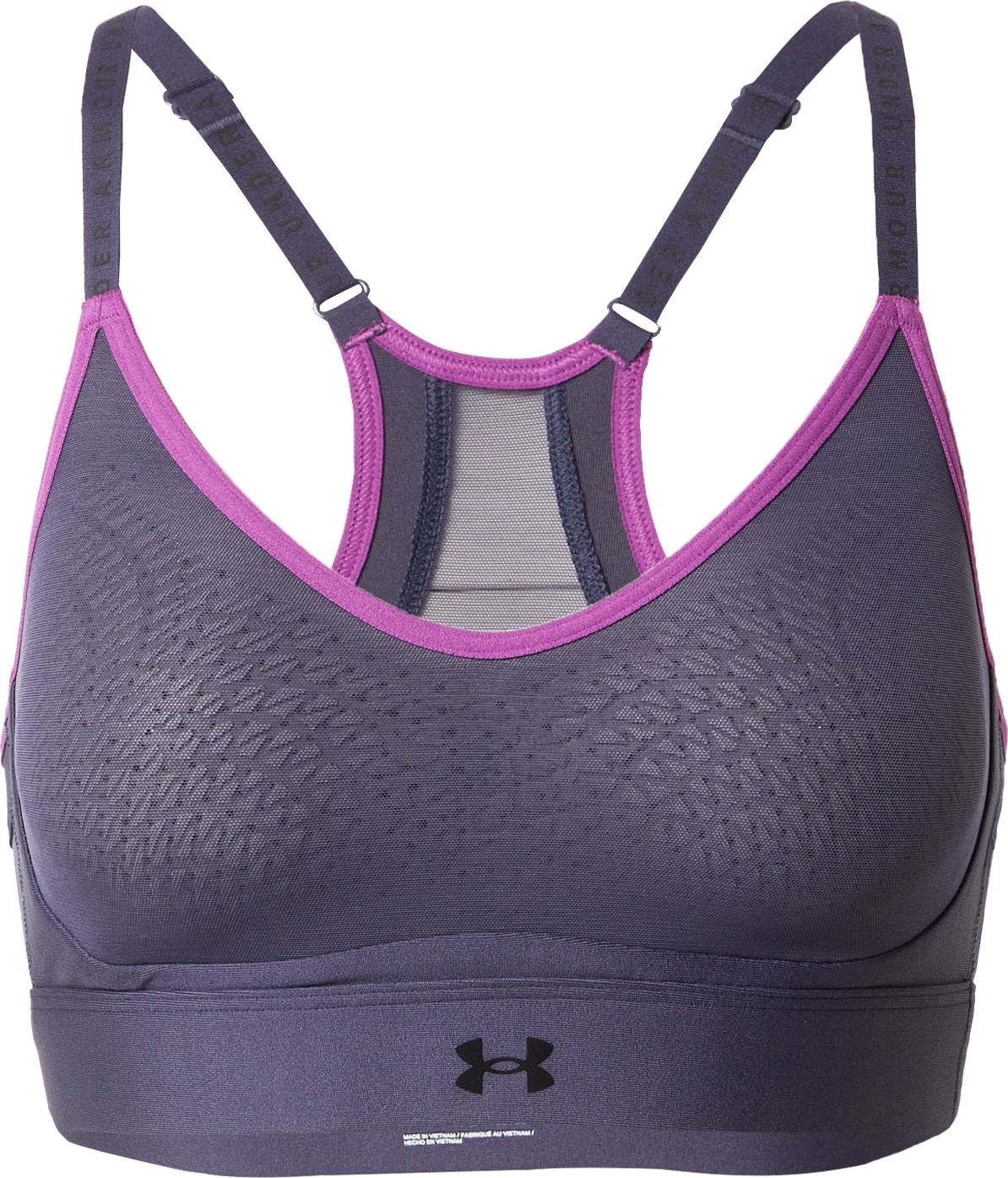 UNDER ARMOUR Sportovní podprsenka 'Infinity ' fialová / švestková / černá