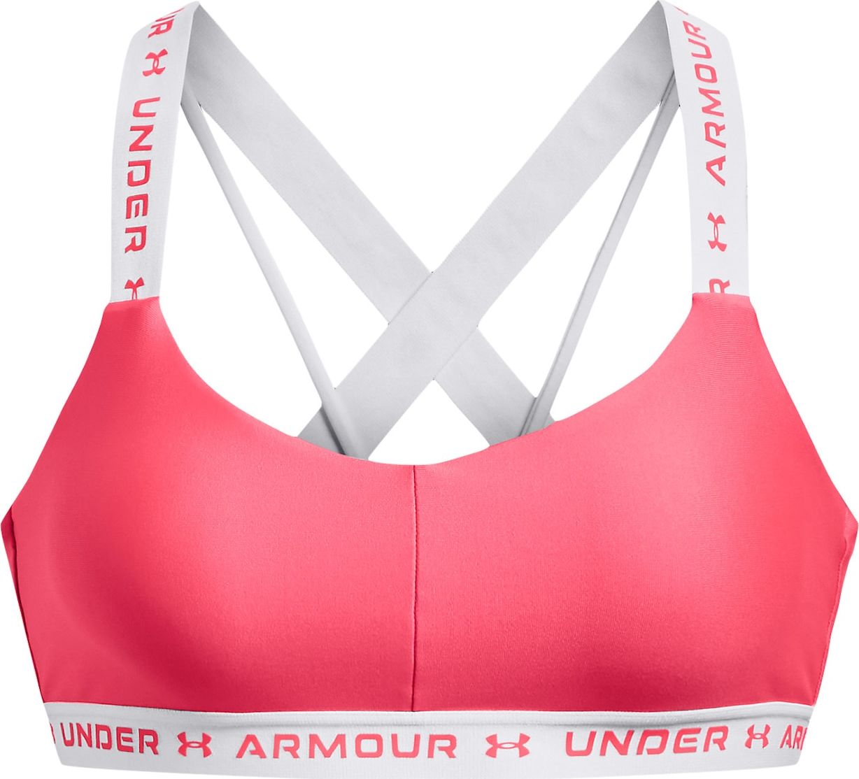 UNDER ARMOUR Sportovní podprsenka pink / bílá