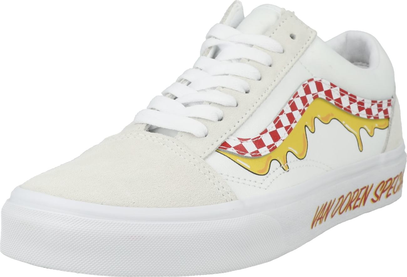 VANS Tenisky žlutá / červená / bílá / offwhite