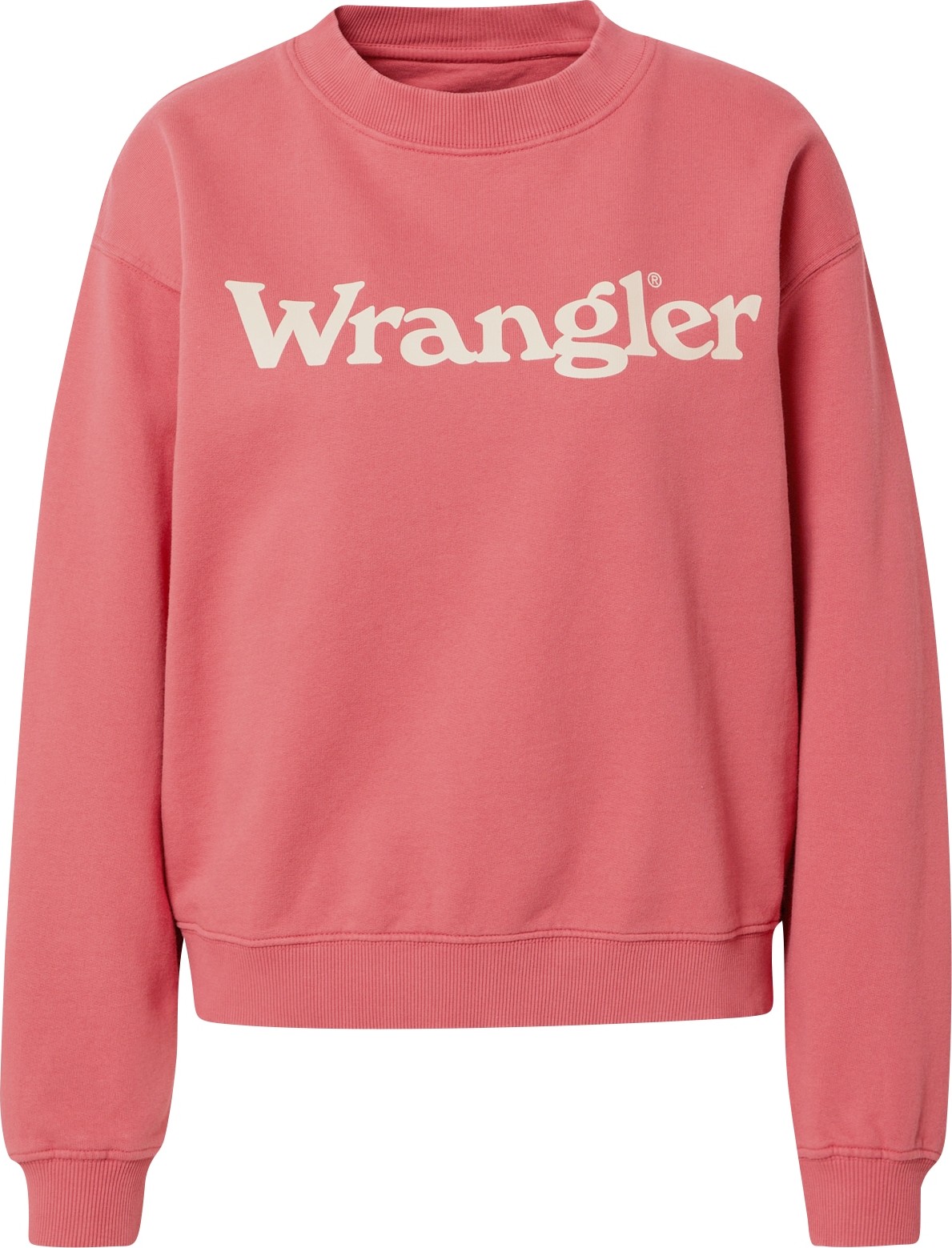 WRANGLER Mikina krémová / tmavě růžová