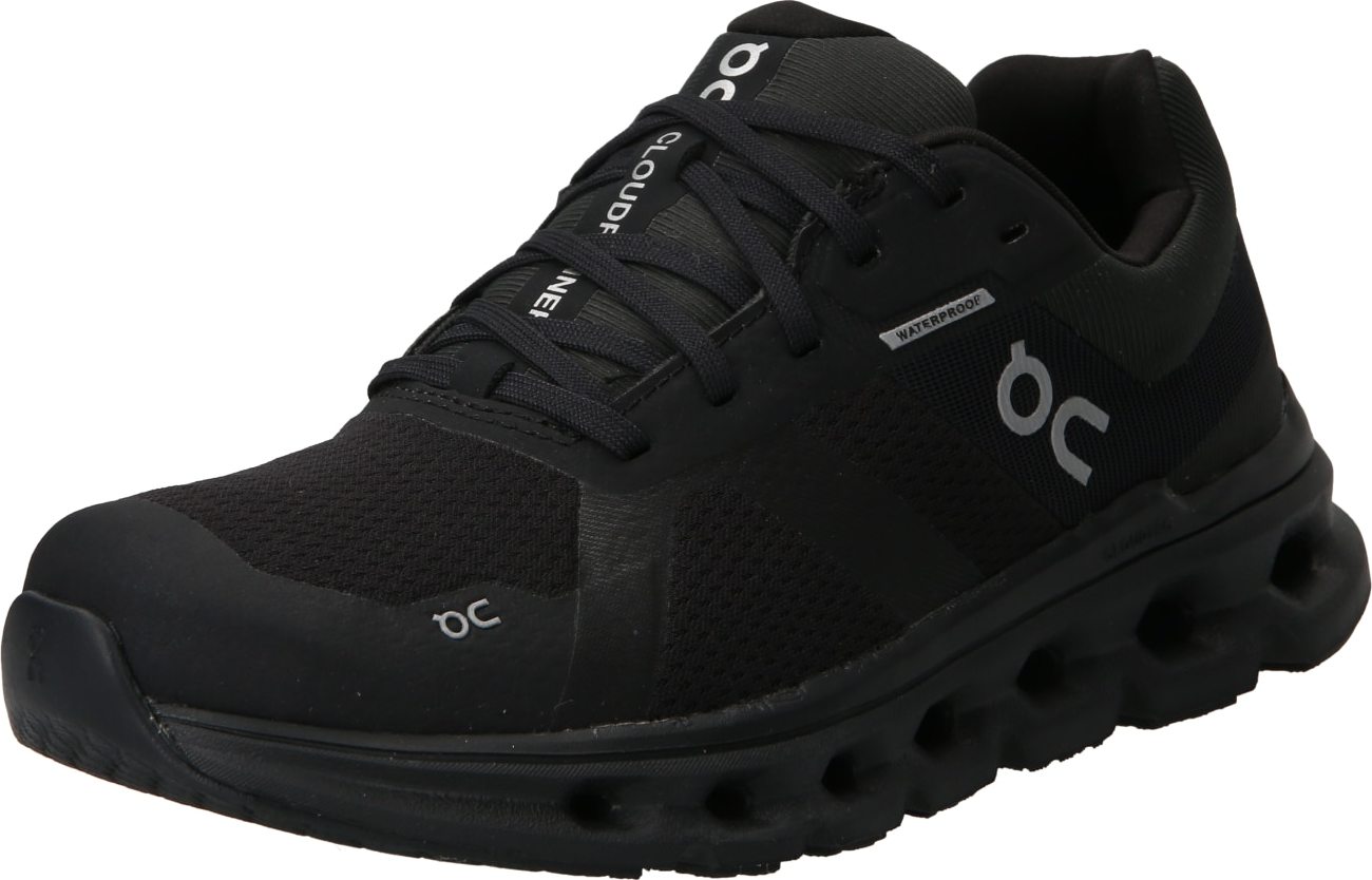 Běžecká obuv 'Cloudrunner Waterproof' On kouřově šedá / černá