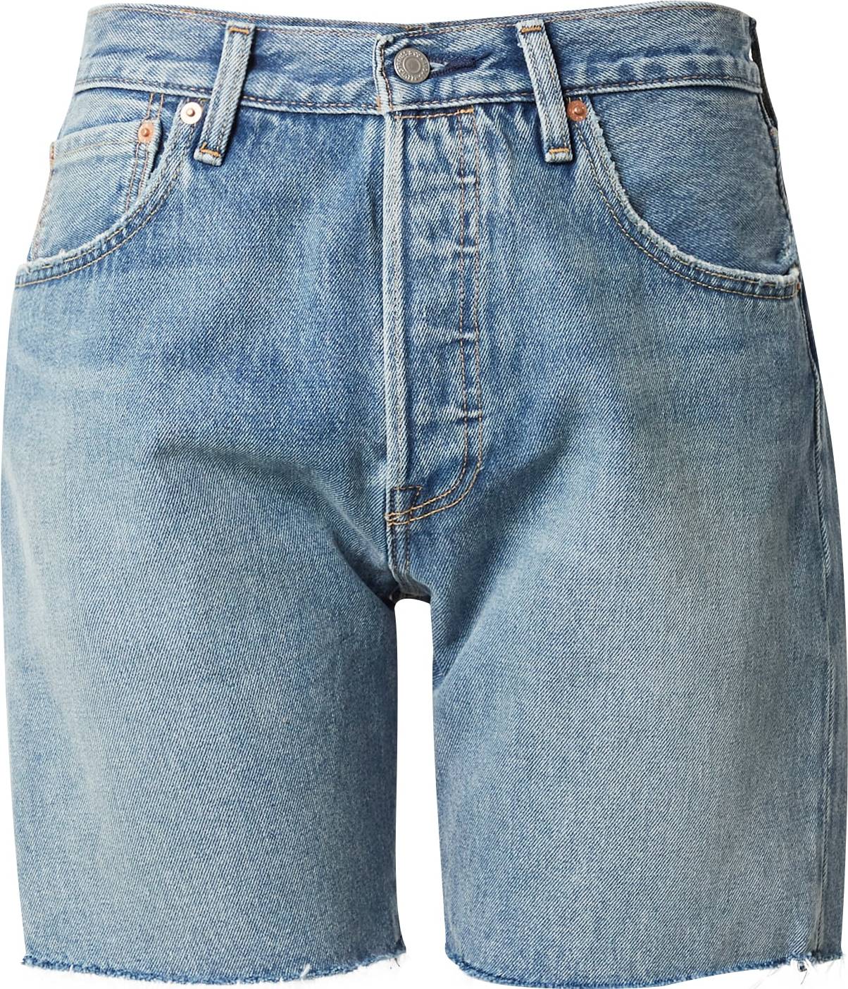 Džíny '501 93 SHORTS AC465 MEDIUM IND' Levis modrá džínovina / světle hnědá