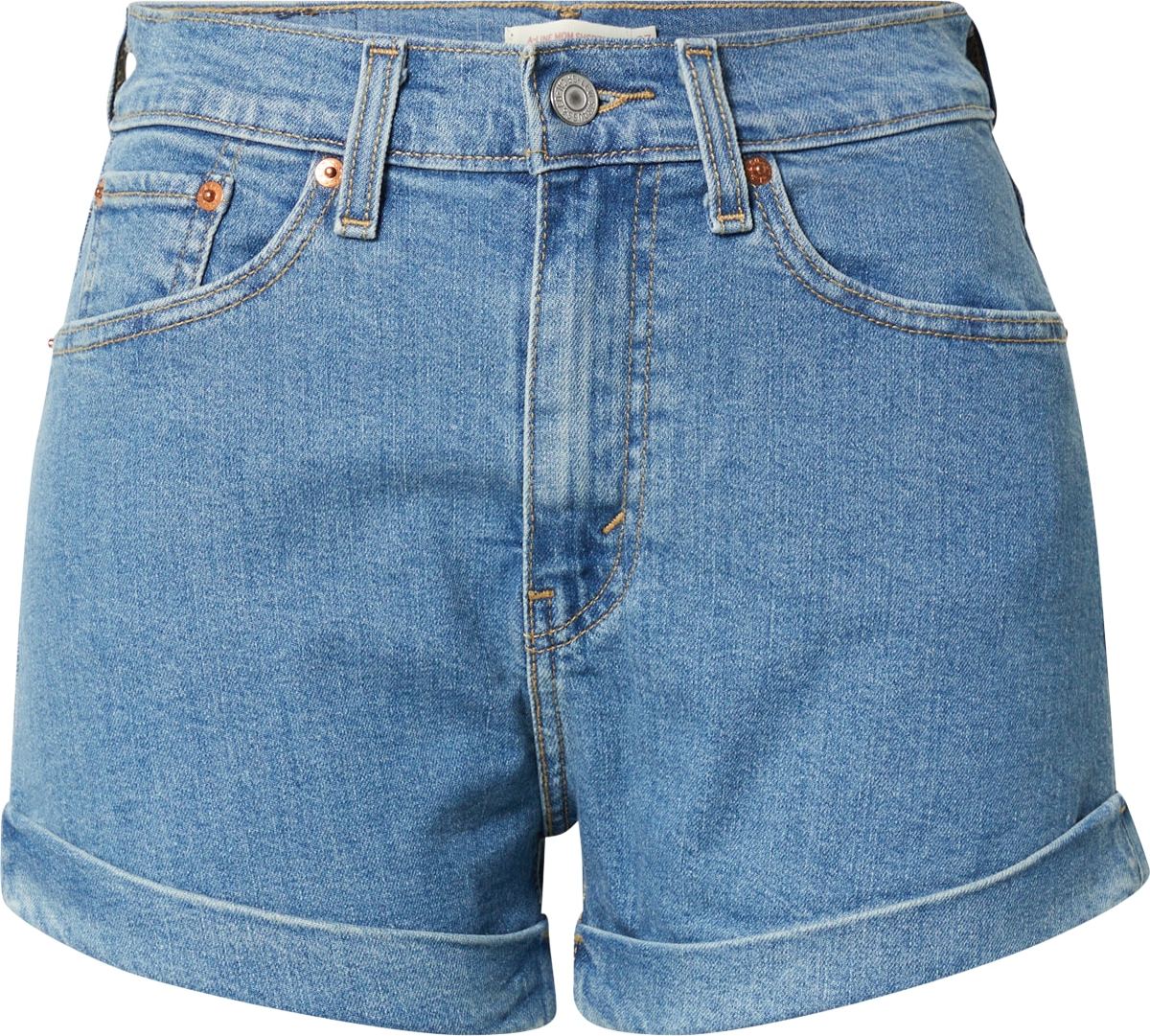 Džíny 'MOM A LINE SHORT 2' Levis modrá džínovina