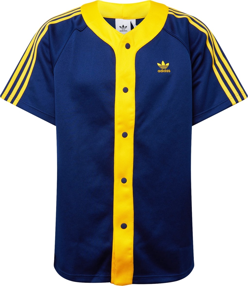 Košile adidas Originals tmavě modrá / šafrán