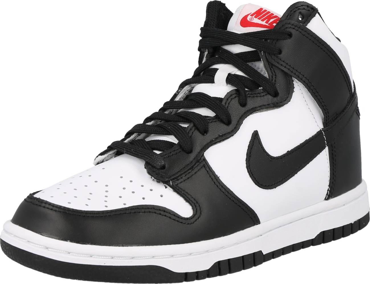 Kotníkové tenisky 'DUNK HIGH' Nike Sportswear černá / bílá