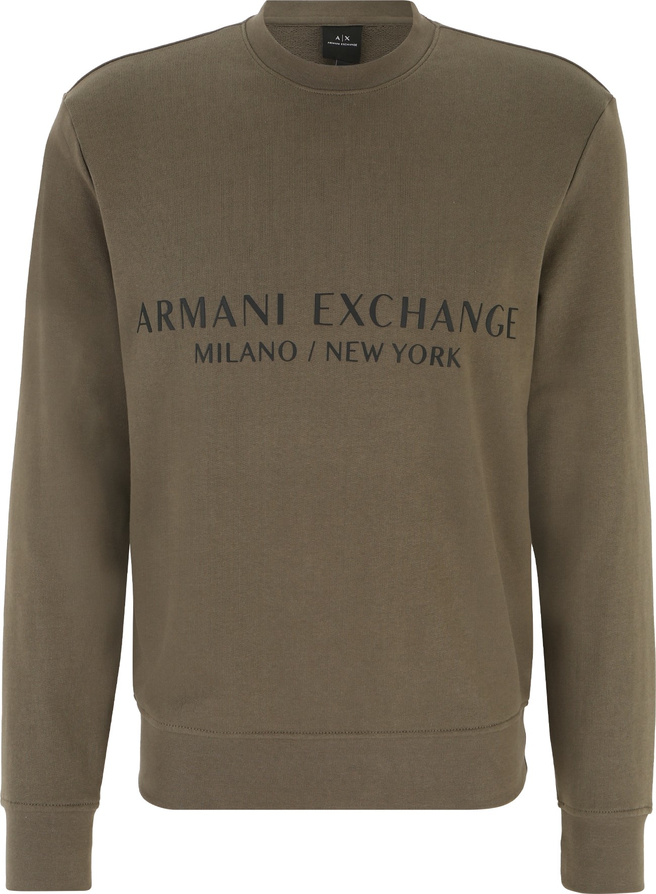 Mikina Armani Exchange khaki / černá