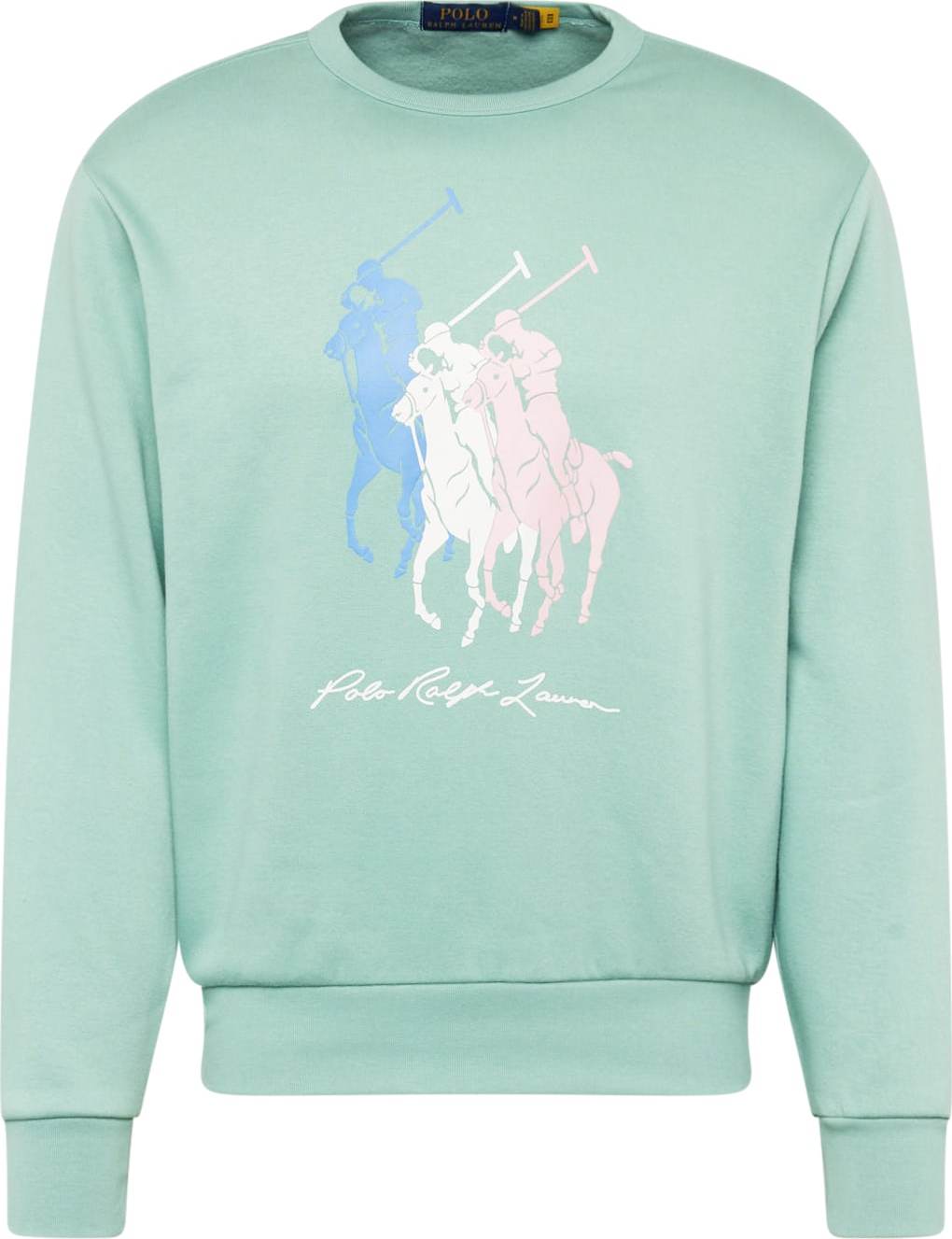 Mikina Polo Ralph Lauren tyrkysová / nefritová / pastelově růžová / bílá