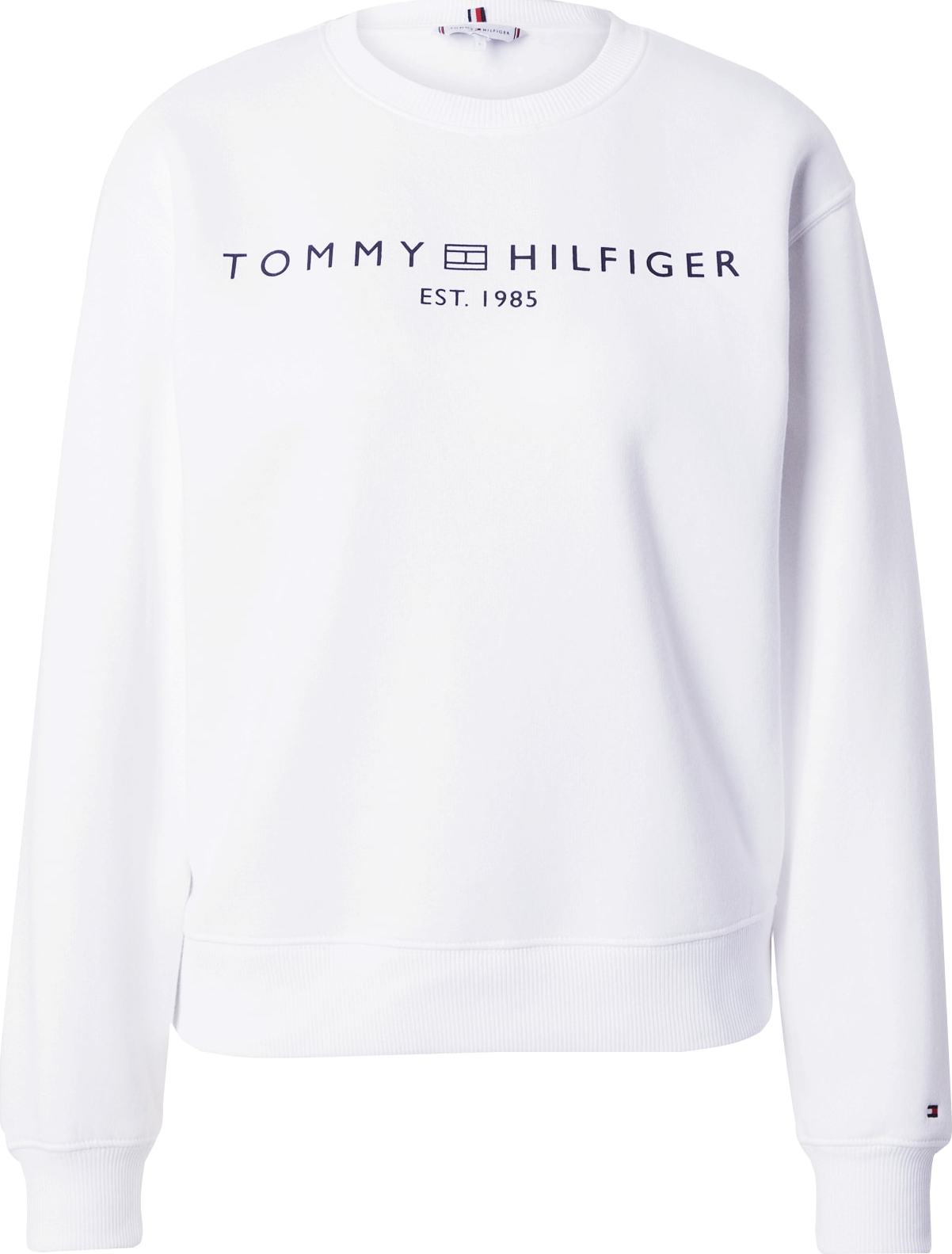 Mikina Tommy Hilfiger námořnická modř / bílá