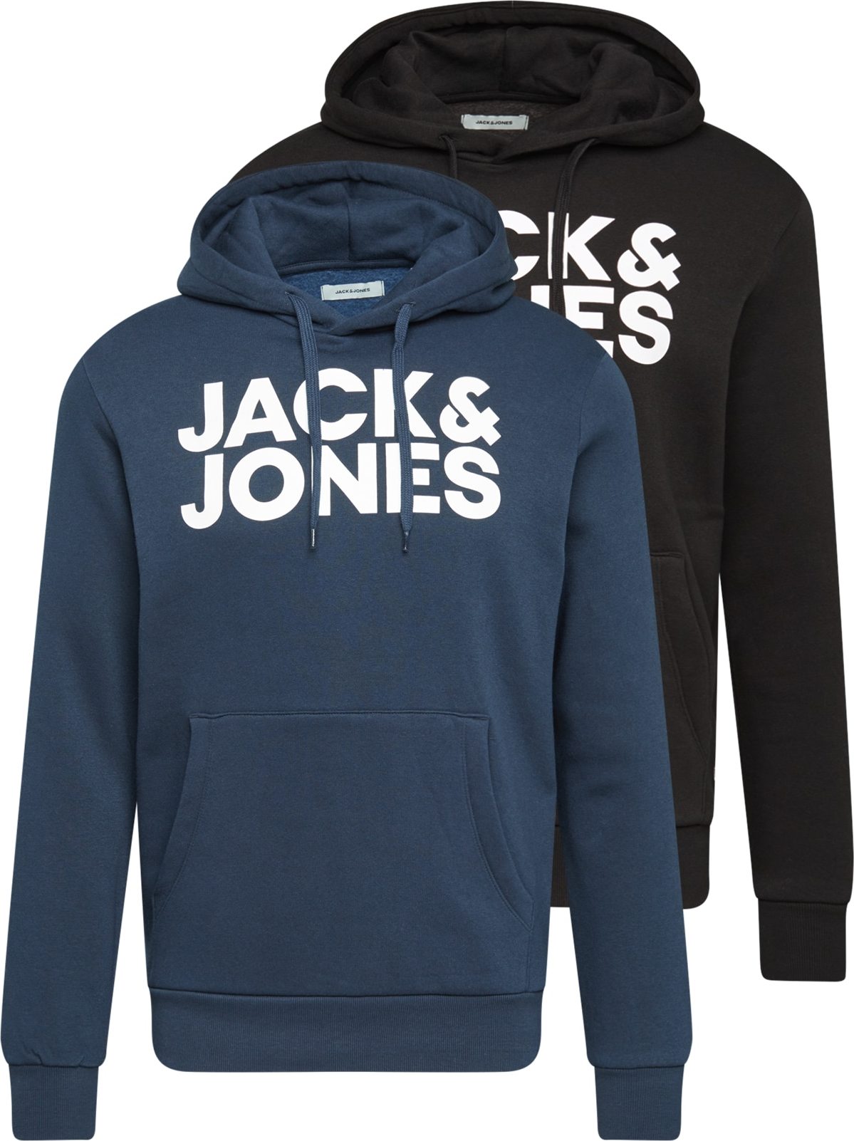 Mikina jack & jones marine modrá / černá / bílá