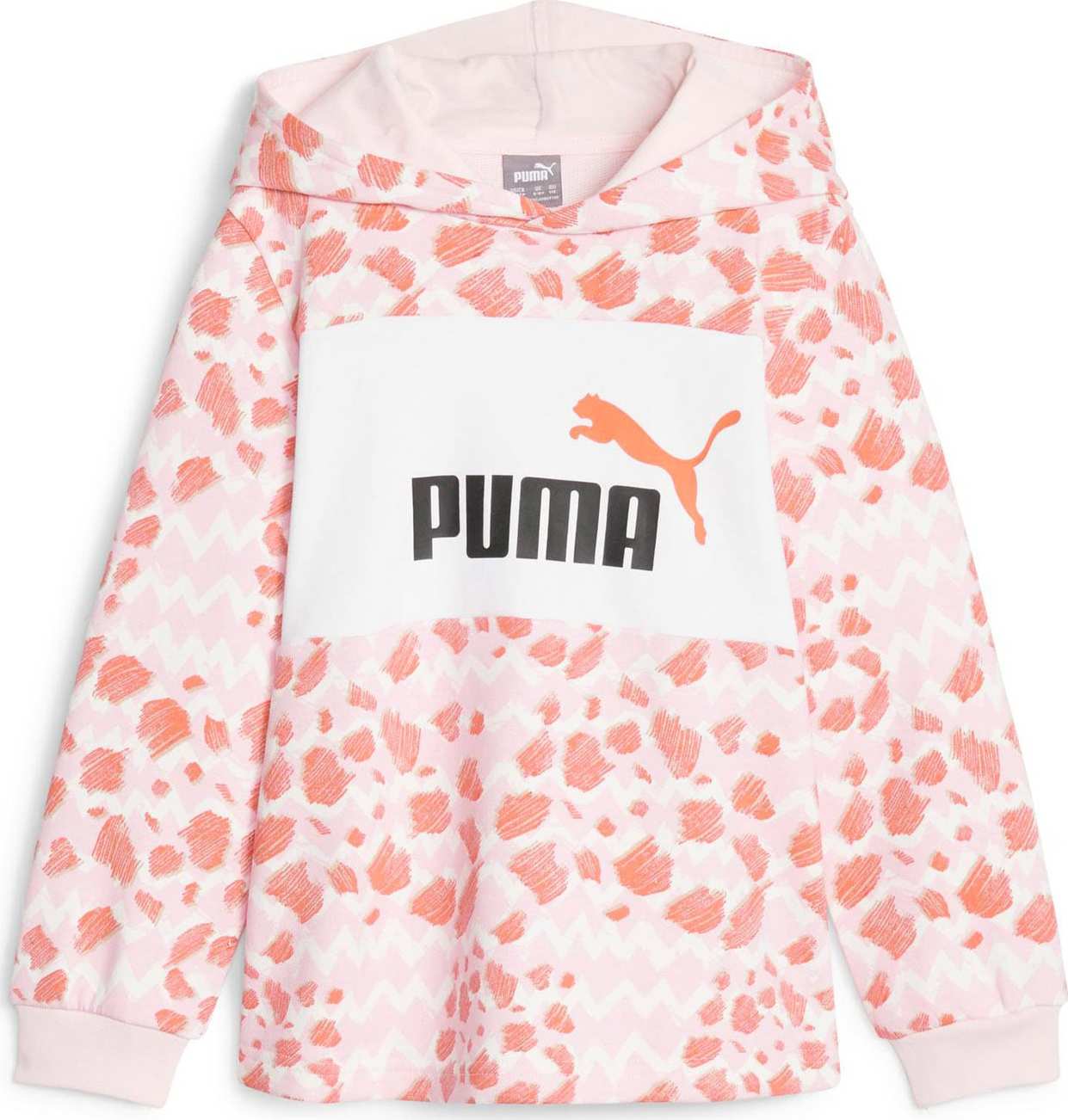 Mikina Puma oranžová / pink / růžová / bílá