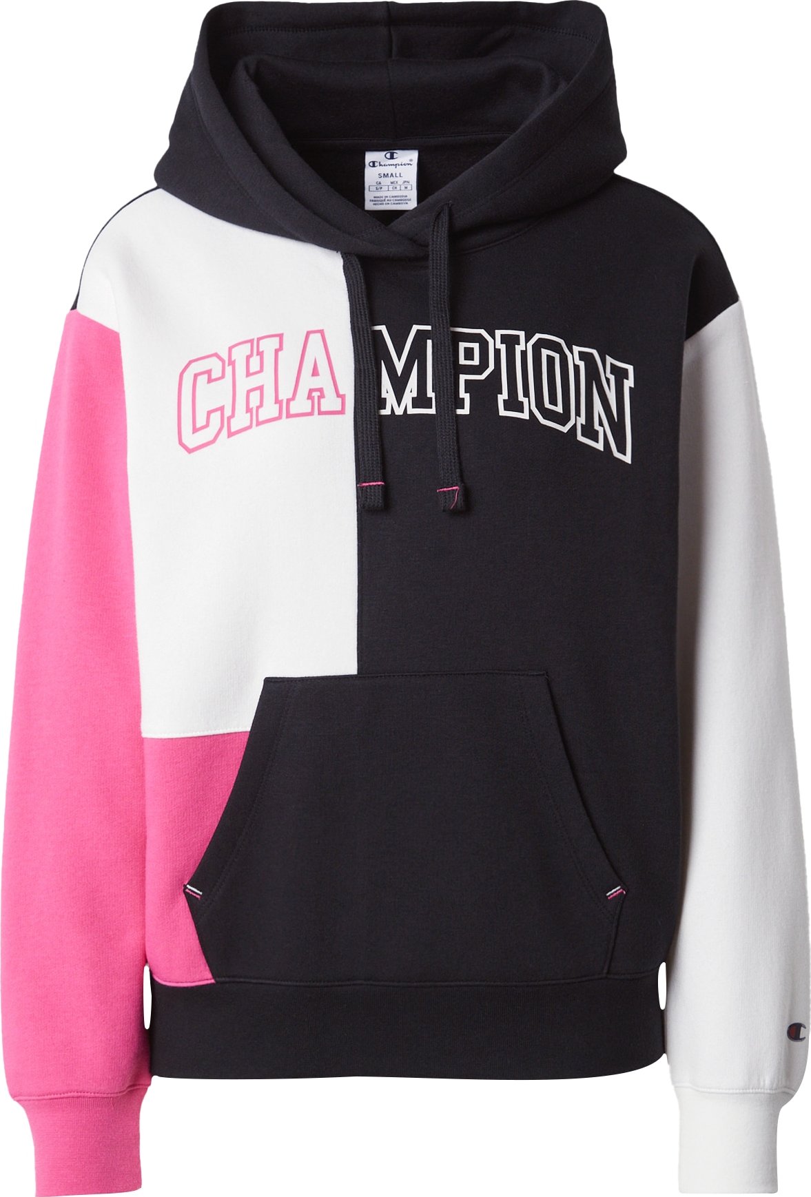 Mikina Champion Authentic Athletic Apparel pink / černá / bílá