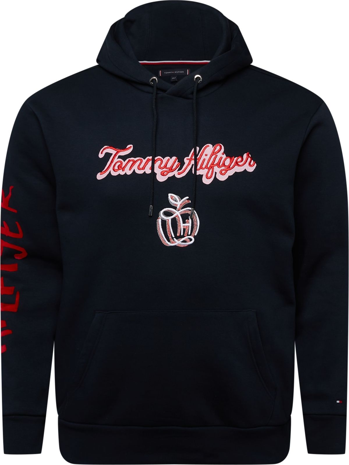 Mikina Tommy Hilfiger Big & Tall námořnická modř / růžová / jasně červená / bílá