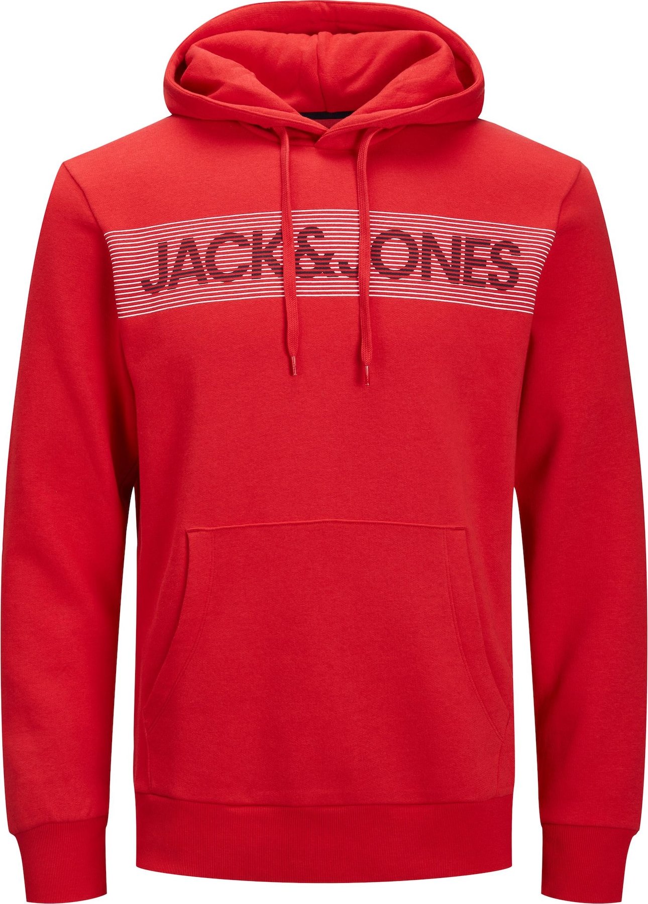 Mikina jack & jones červená / černá / bílá