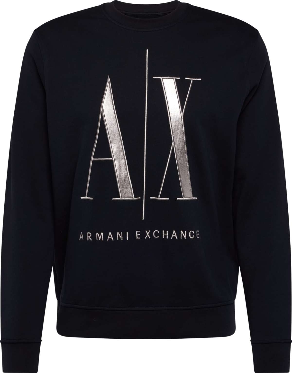 Mikina Armani Exchange námořnická modř / stříbrná