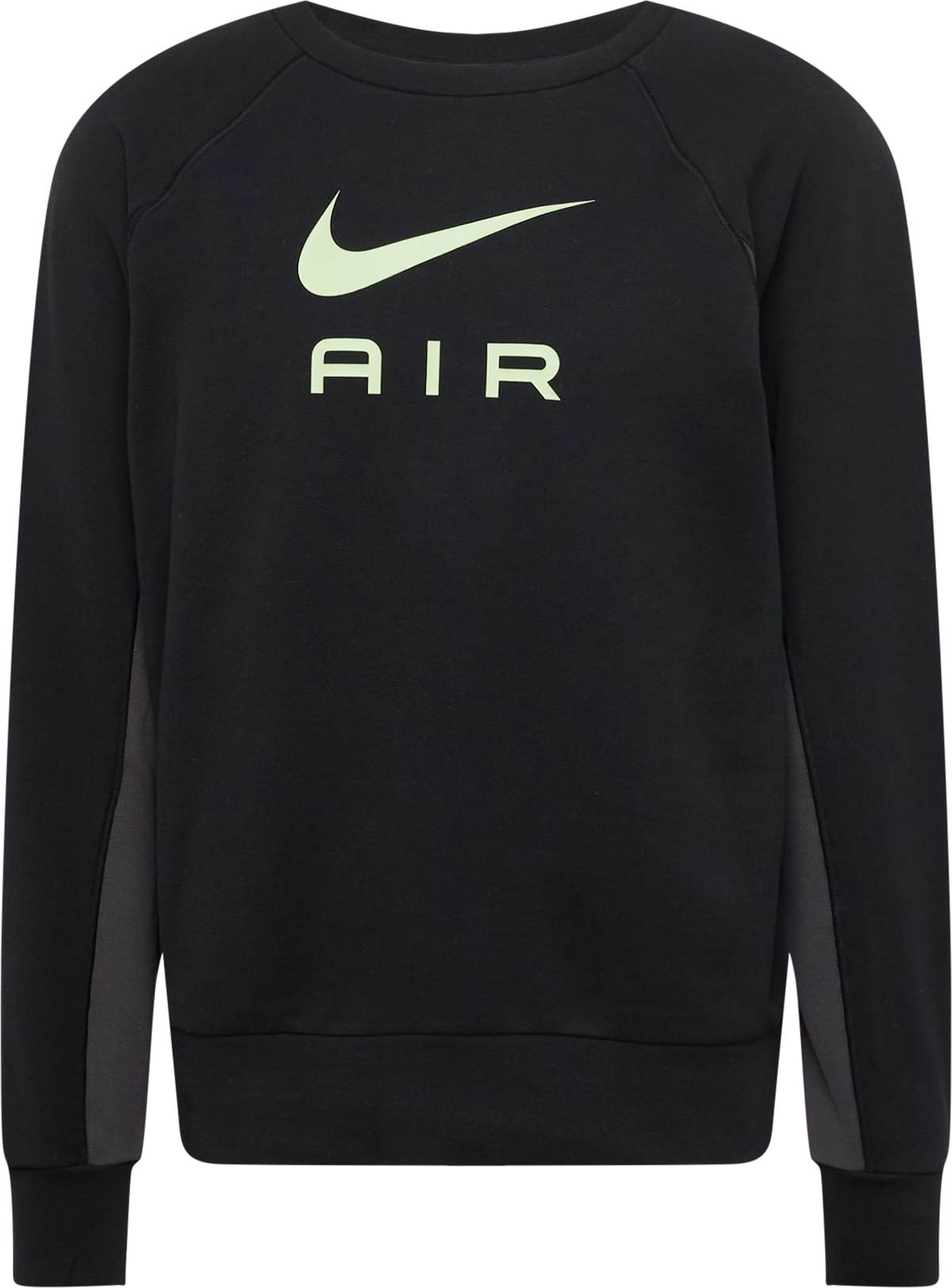 Mikina Nike Sportswear šedá / pastelově zelená / černá