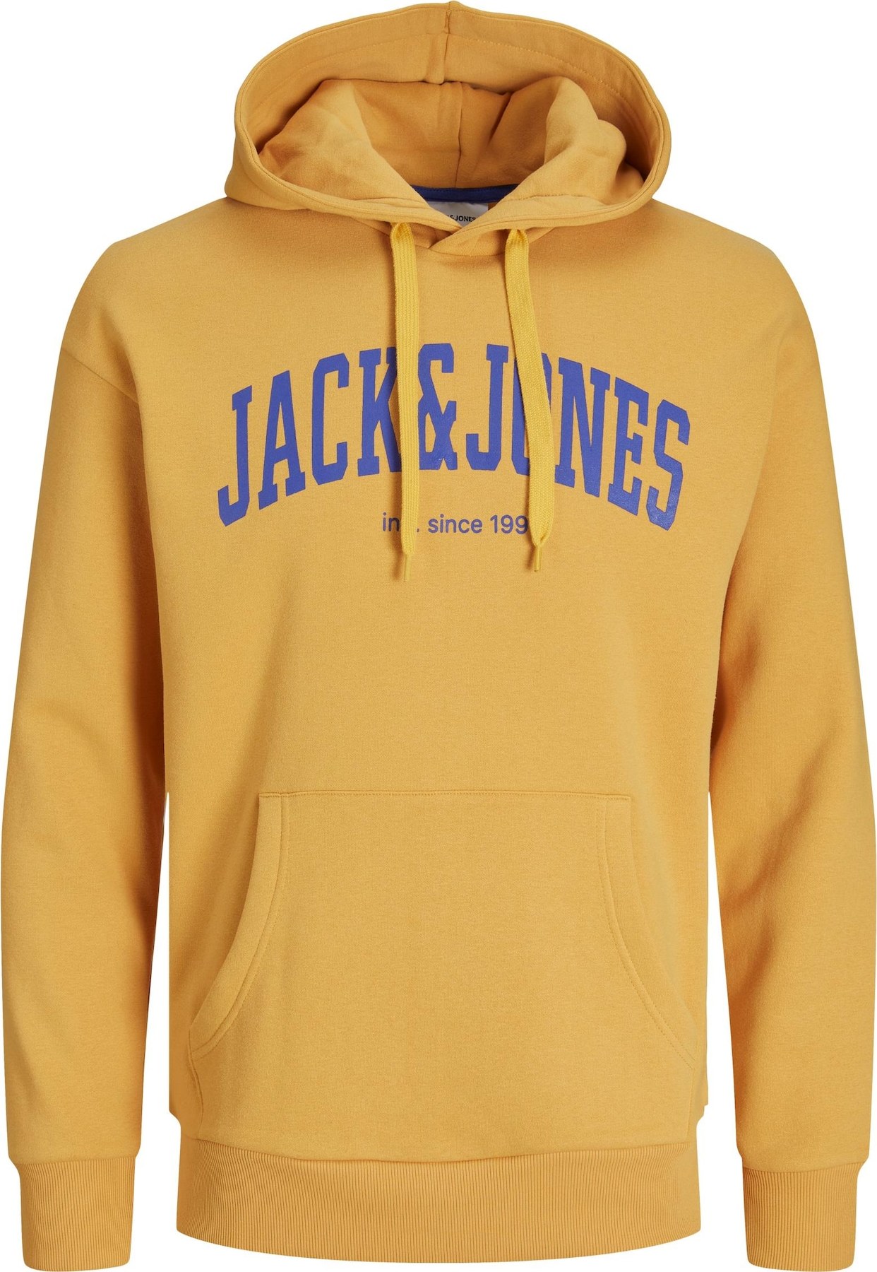 Mikina 'Josh' jack & jones modrá / zlatě žlutá