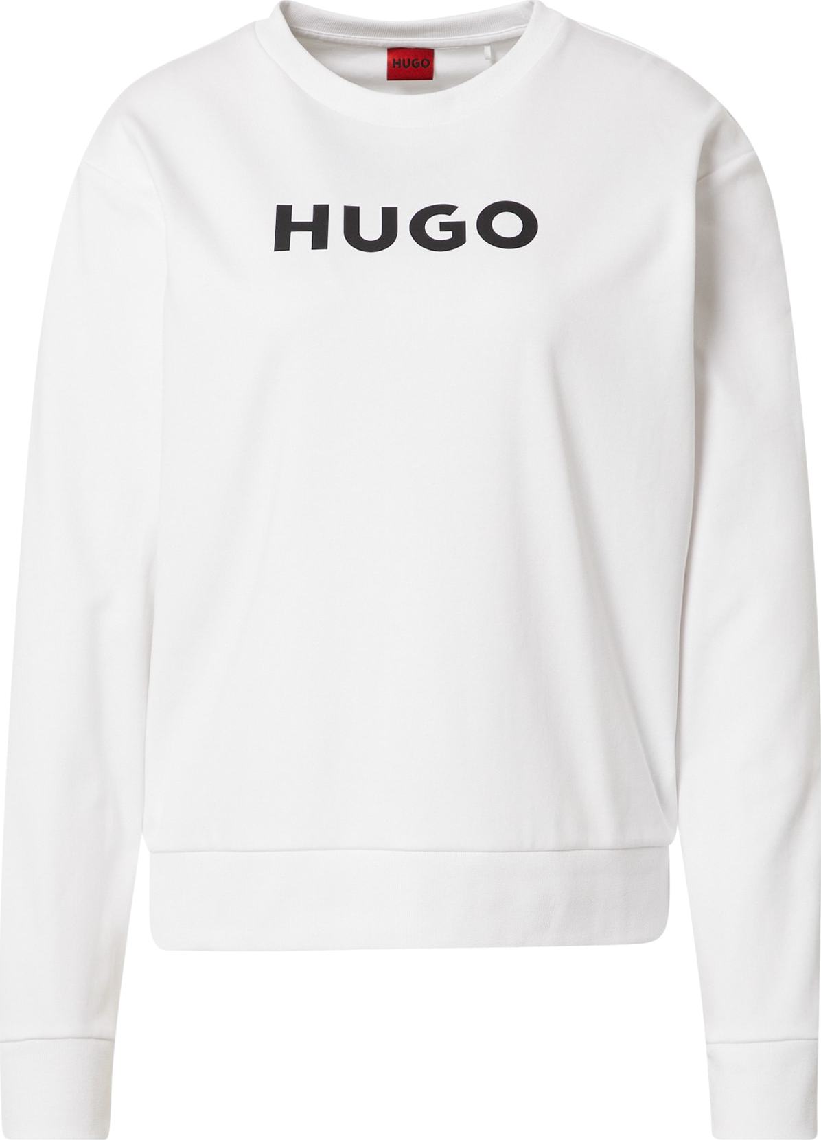 Mikina 'The HUGO Sweater' HUGO černá / bílá