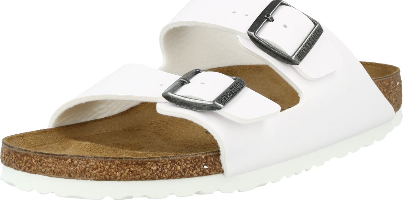 Pantofle 'Arizona' Birkenstock bílá