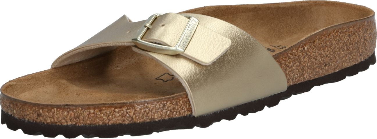 Pantofle 'Madrid' Birkenstock zlatá