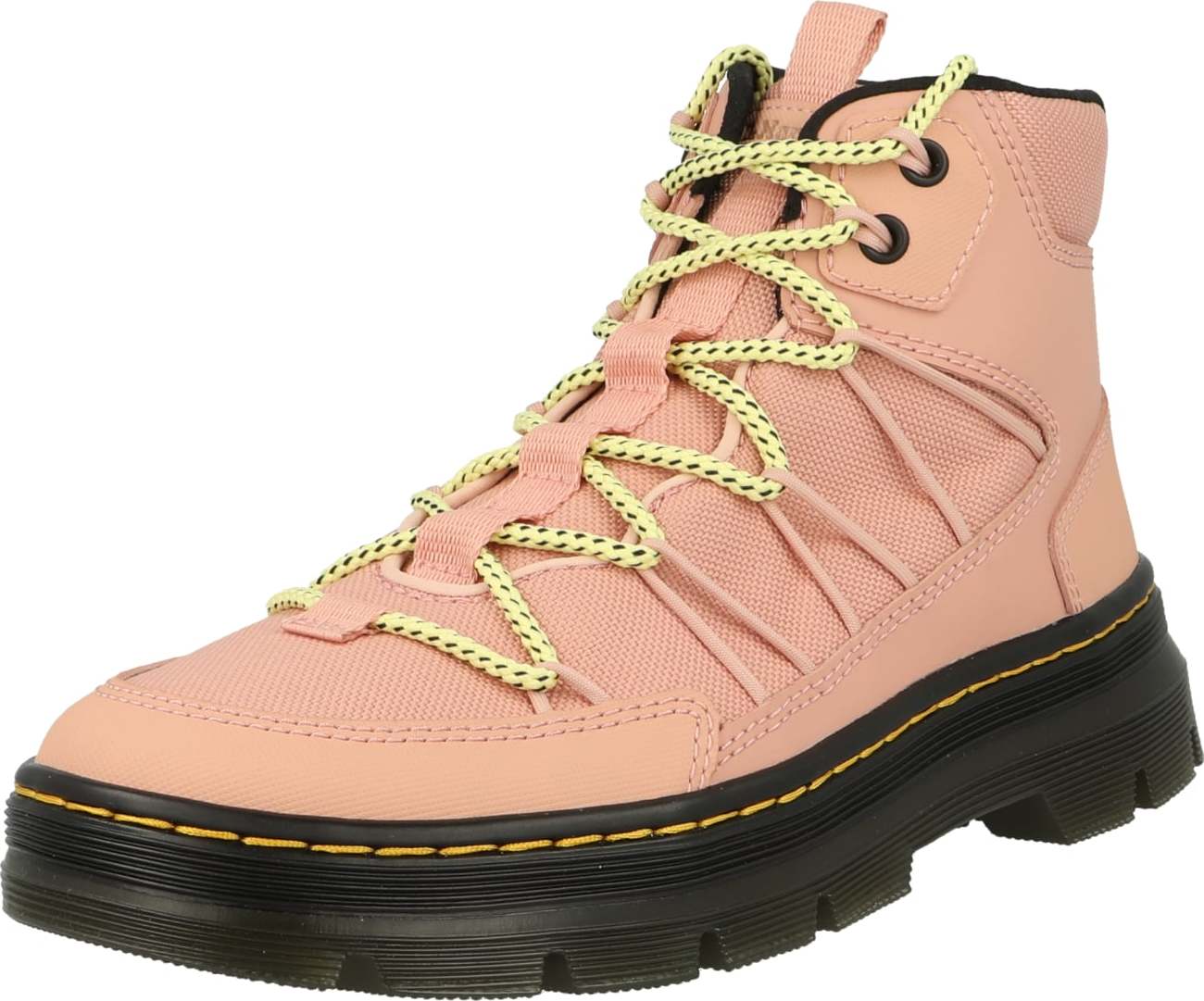 Šněrovací kozačky 'Buwick' Dr. Martens žlutá / růžová / černá