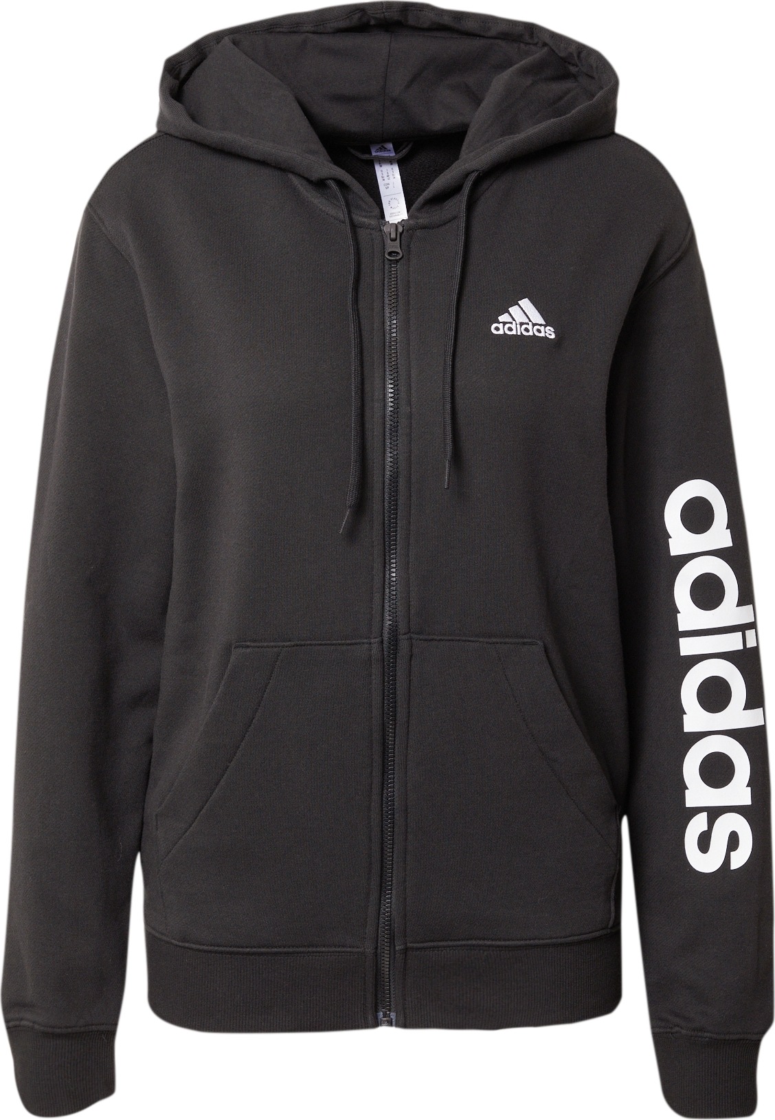 Sportovní mikina ADIDAS SPORTSWEAR černá / bílá