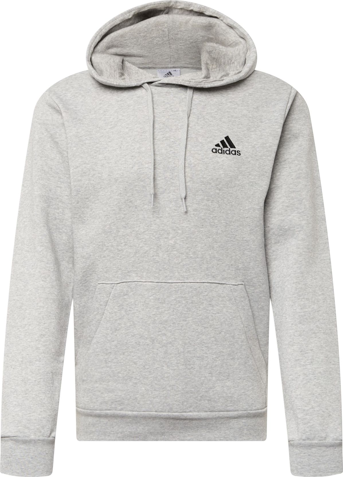 Sportovní mikina ADIDAS SPORTSWEAR šedá / černá