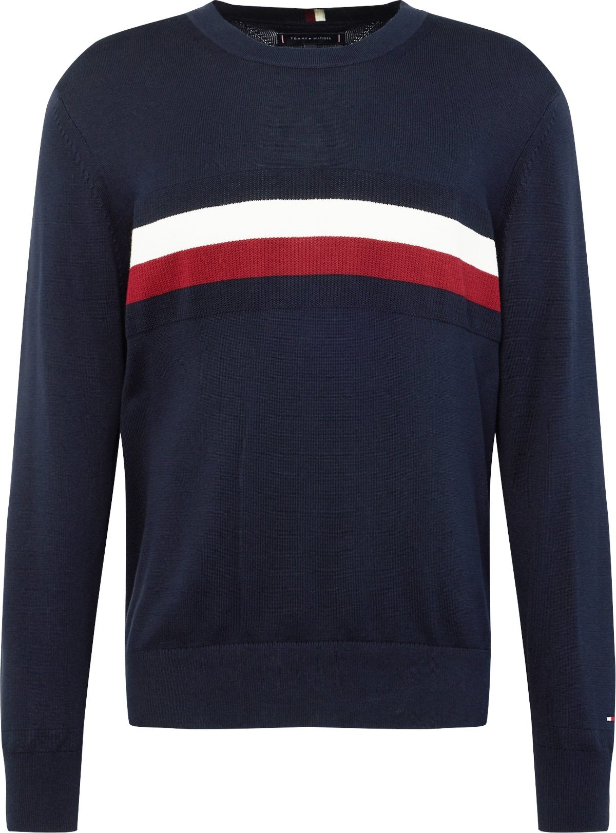 Svetr Tommy Hilfiger tmavě modrá / červená / bílá