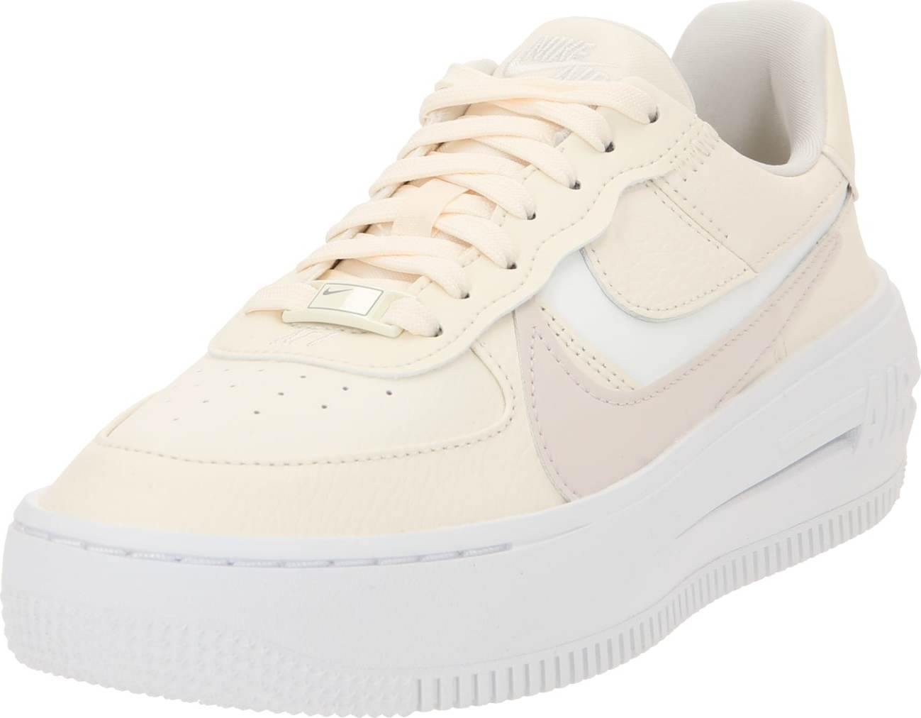 Tenisky 'AF1 PLT.AF.ORM' Nike Sportswear slonová kost / tmavě béžová / bílá