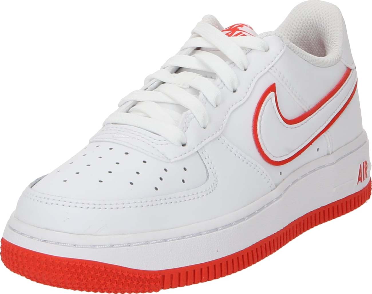 Tenisky 'Air Force 1' Nike Sportswear červená / bílá