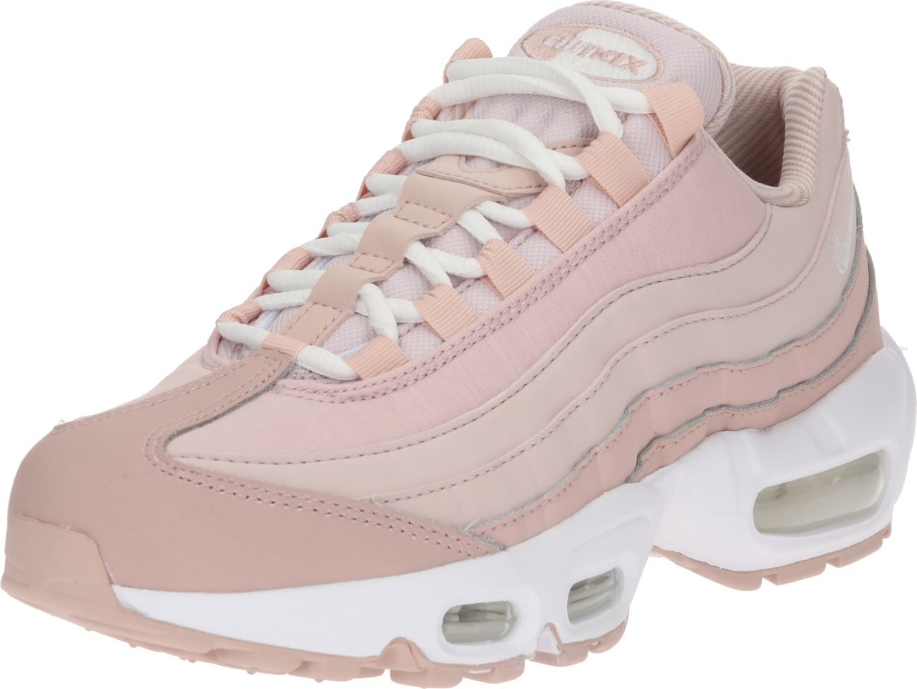 Tenisky 'Air Max 95' Nike Sportswear růžová / starorůžová / pastelově růžová / bílá