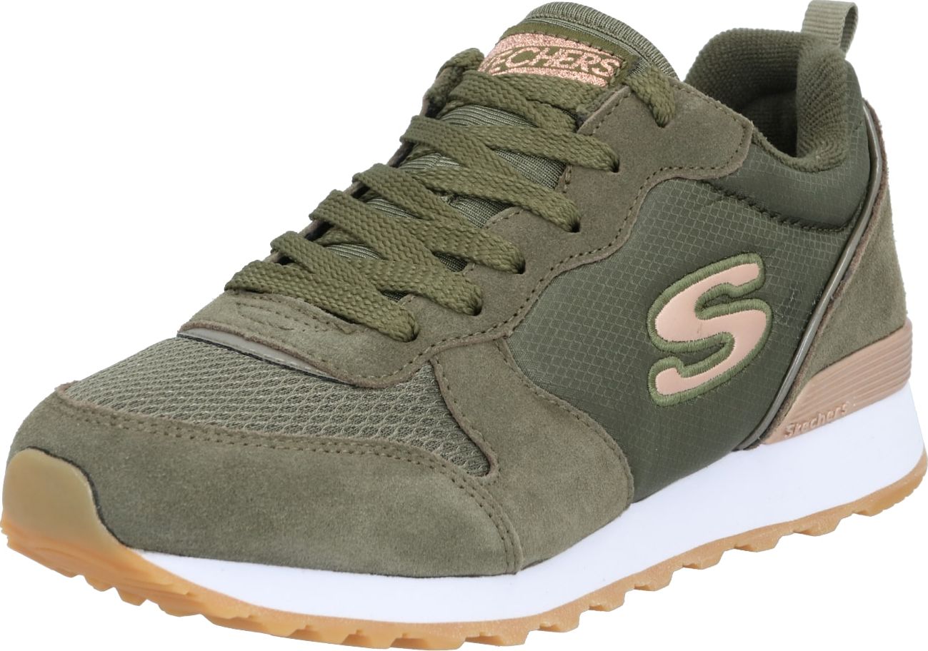 Tenisky Skechers olivová / růže