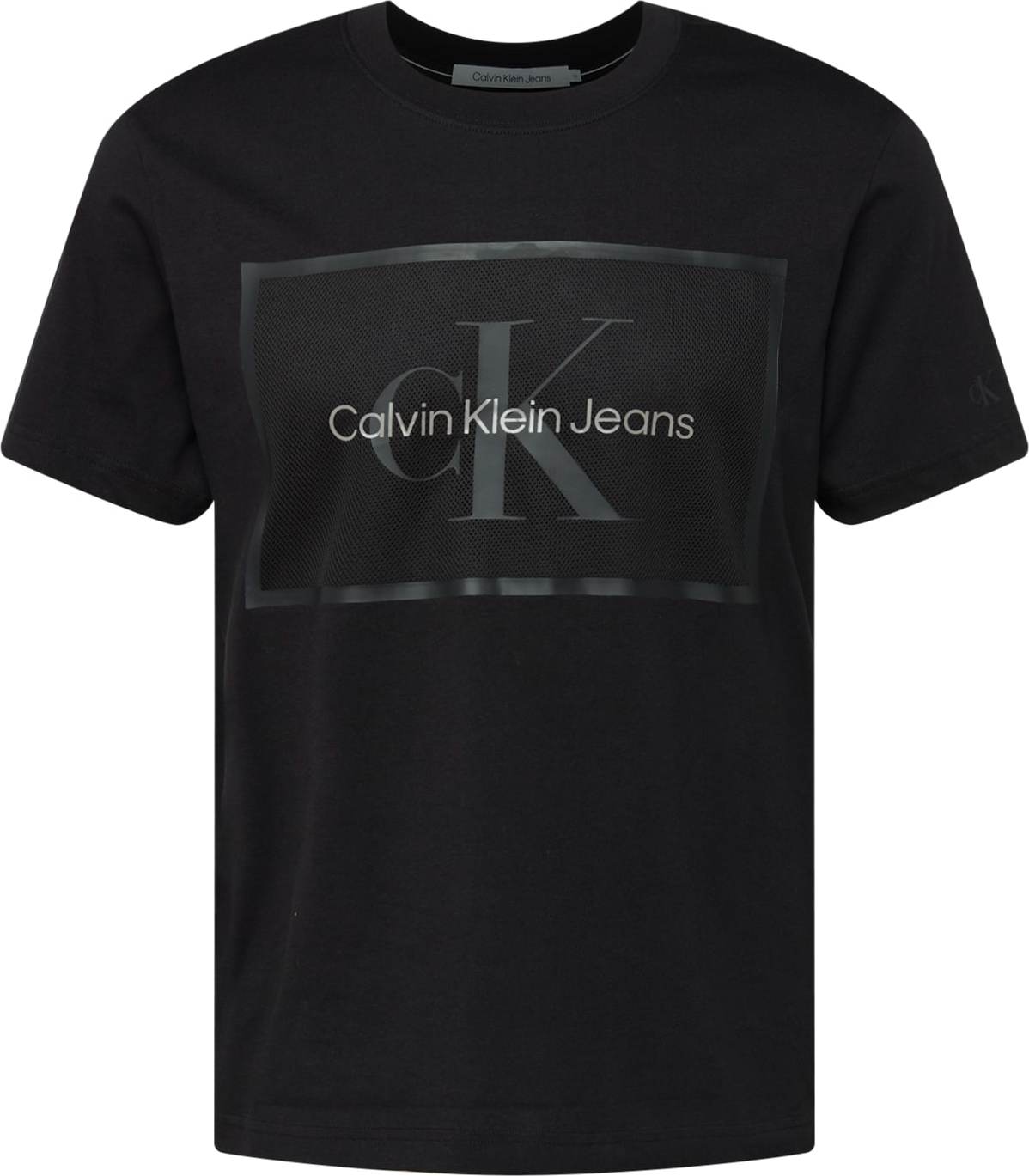 Tričko Calvin Klein Jeans antracitová / černá